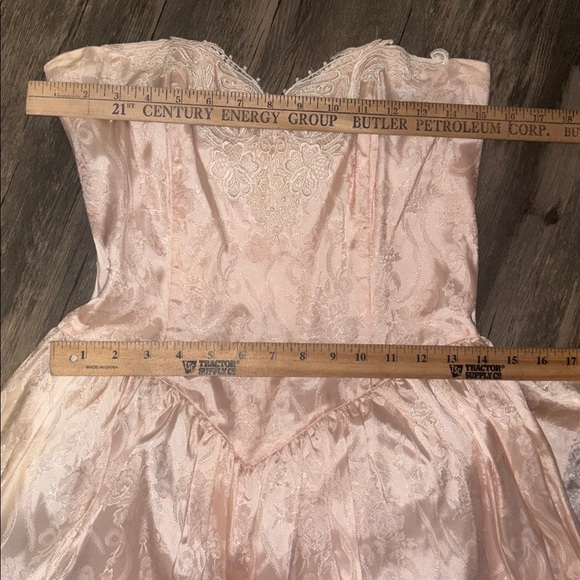 Vintage Gunne Sax woman’s light pink strapless dress - size 11/12 - Picture 5 of 8